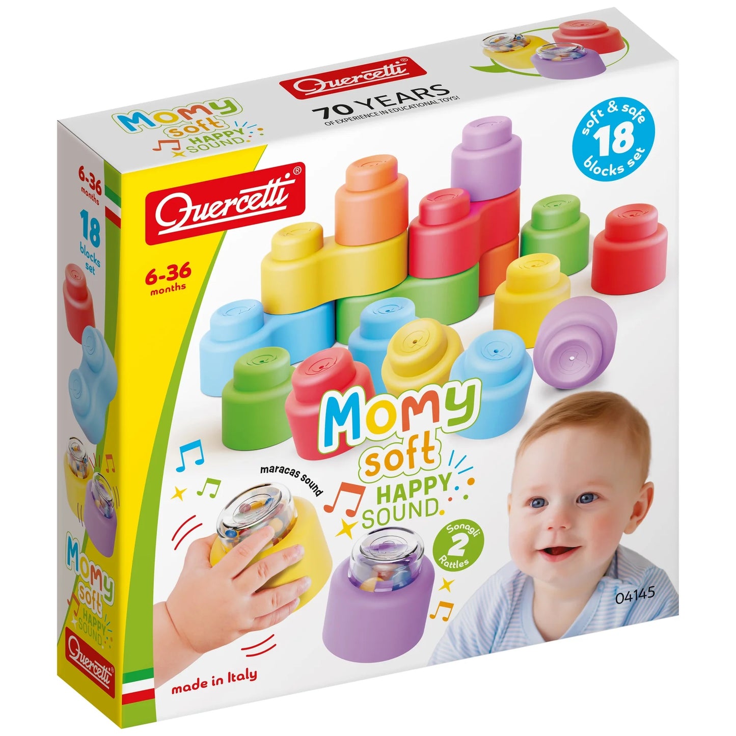 Quercetti Momy Soft Happy Sound 18 Piece Set