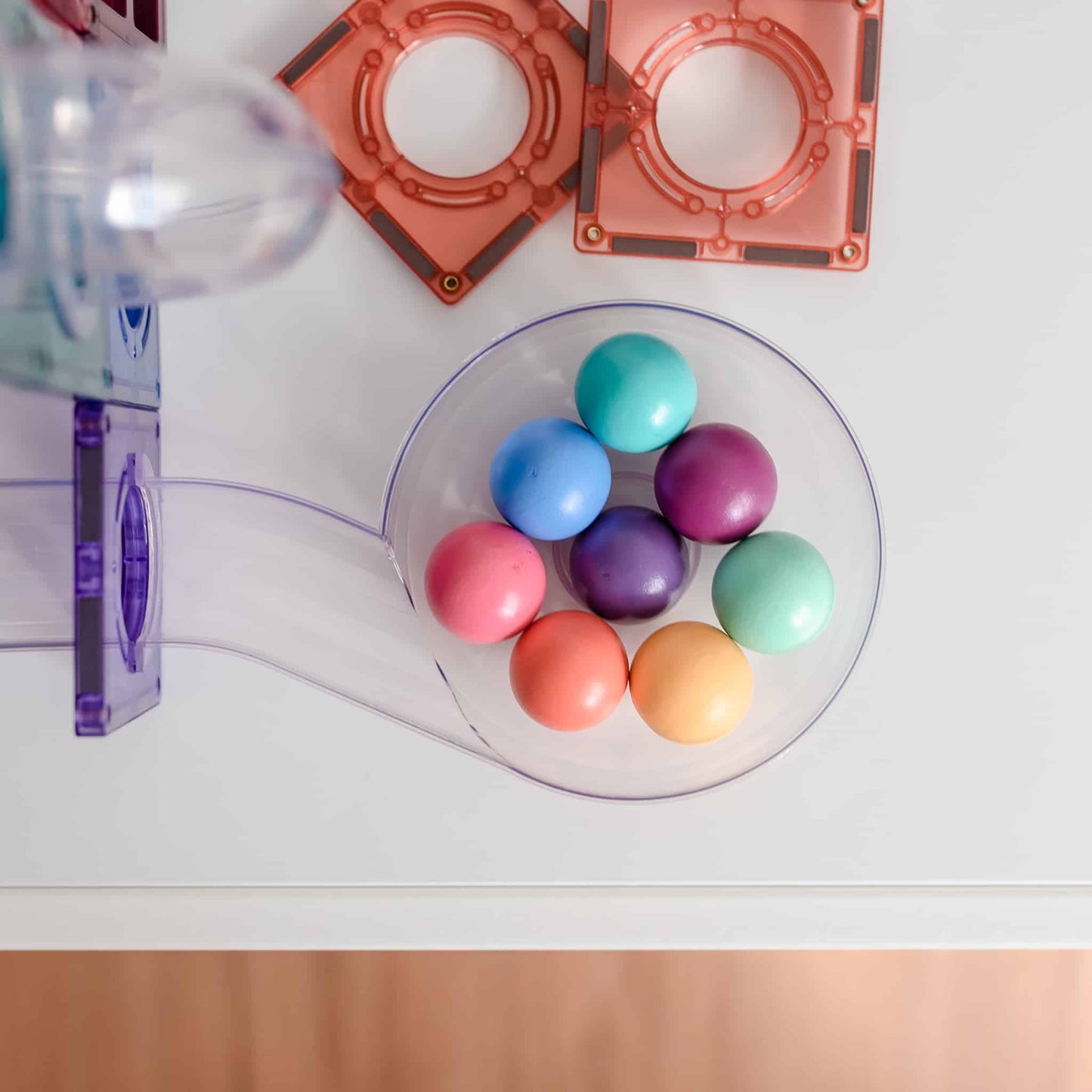 Connetix Pastel Ball Run Pack - 106 Piece Set