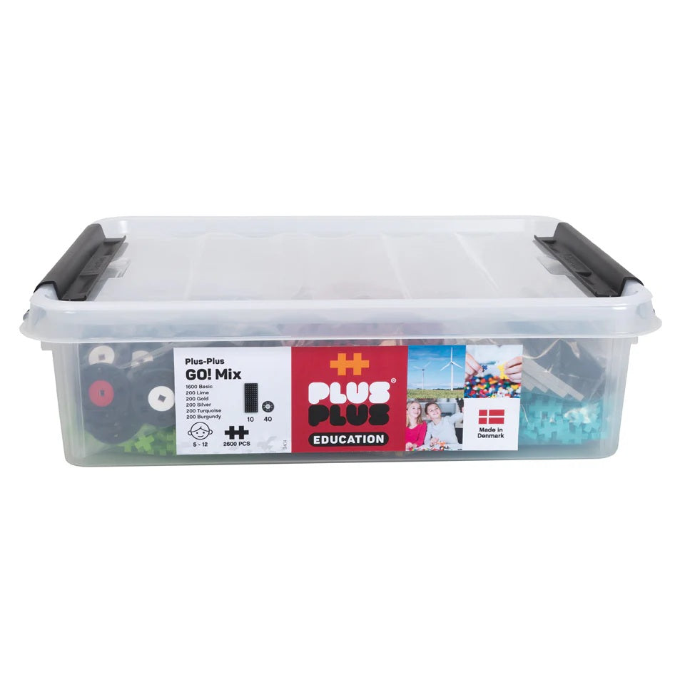 Plus-Plus GO! Educational Tub (2600 pc/10 chassis/40 wheels)