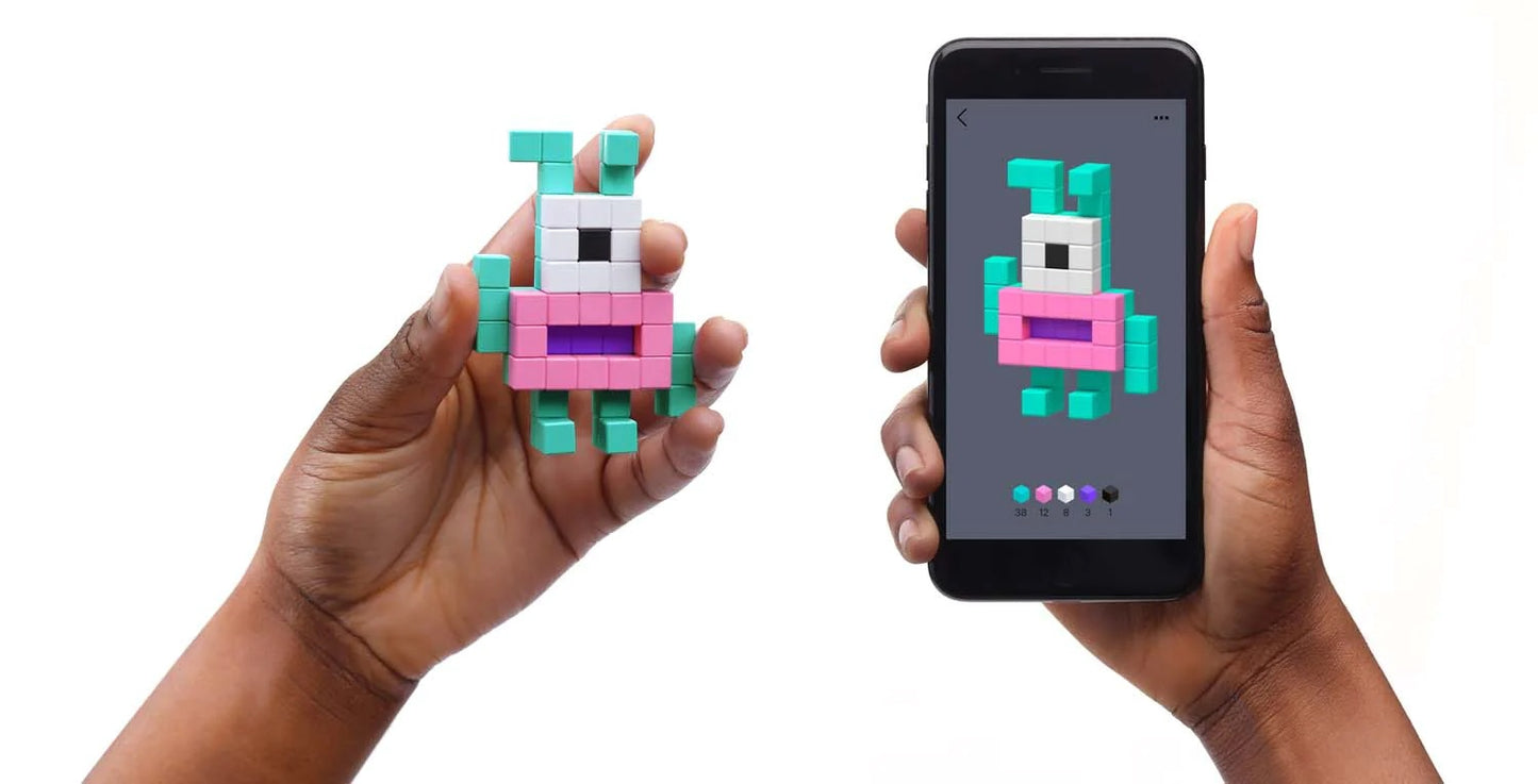 Pixio Bot 24 Magnetic Blocks in 2 Colors