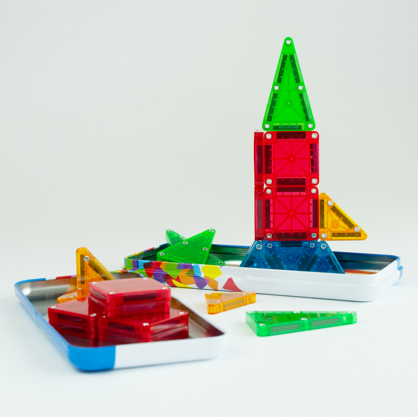 Magna-Tiles microMAGS 26 Piece Travel Set Bold Colors