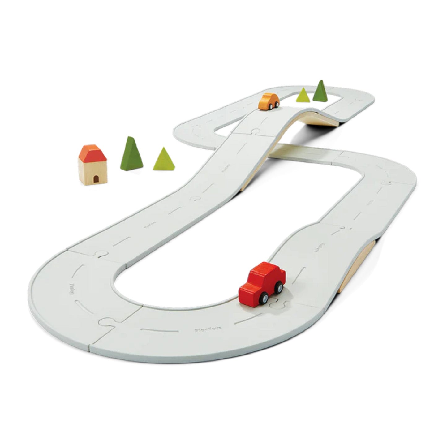 PlanToys Rubber Road & Rail Set - Large