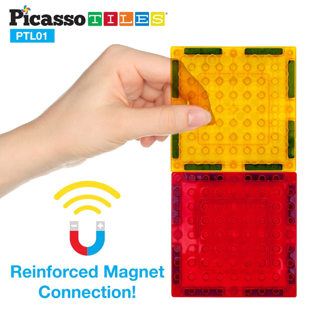 PicassoTiles Magnetic Brick Blocks Combo Pack 12 Pieces