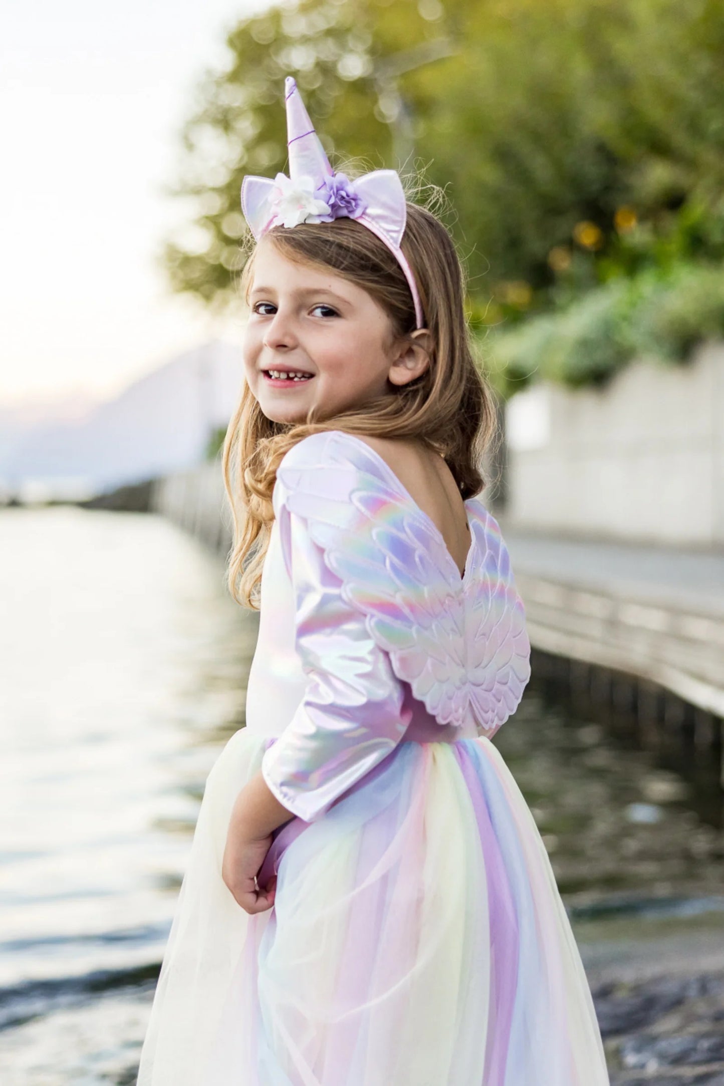 Great Pretenders Alicorn Dress With Wings & Headband