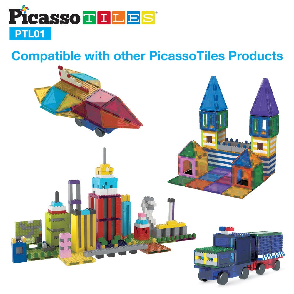 PicassoTiles Magnetic Brick Blocks Combo Pack 12 Pieces