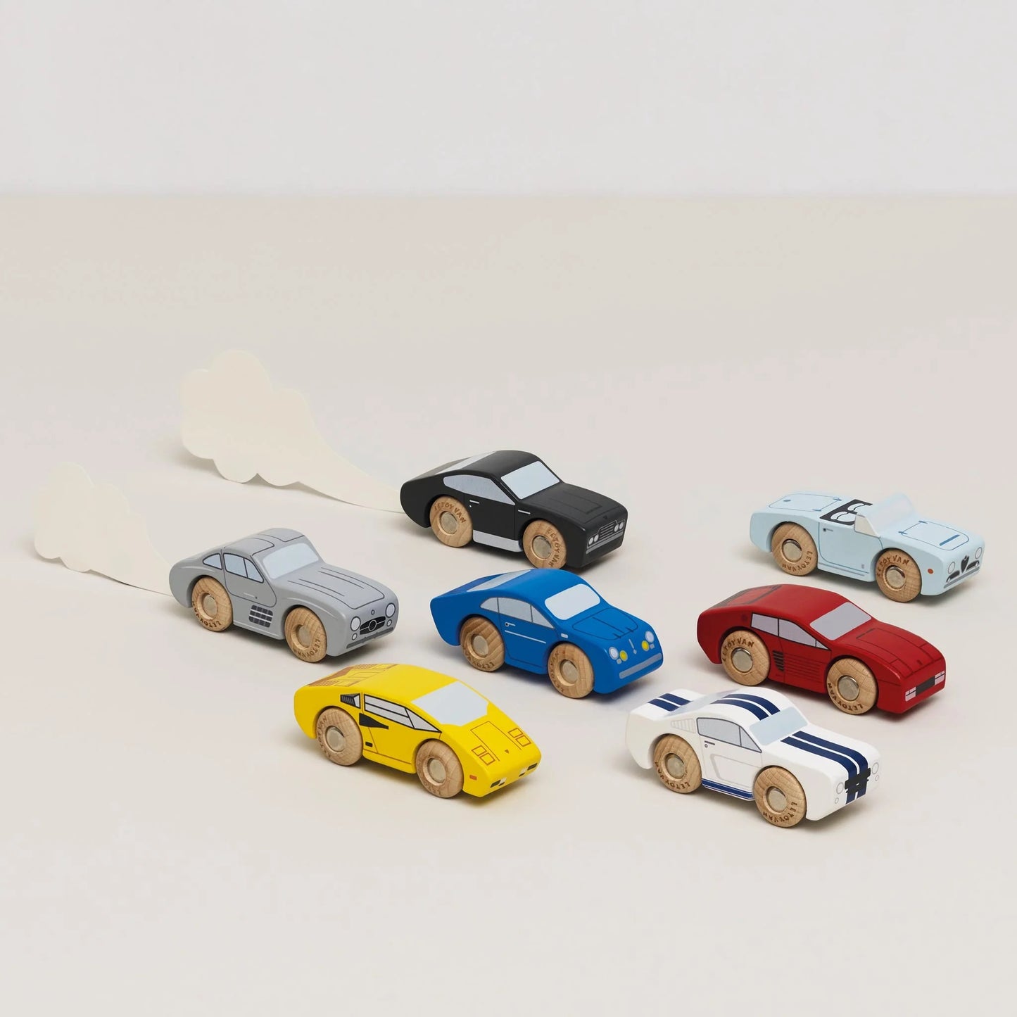 Le Toy Van Classic Wooden Sports Cars