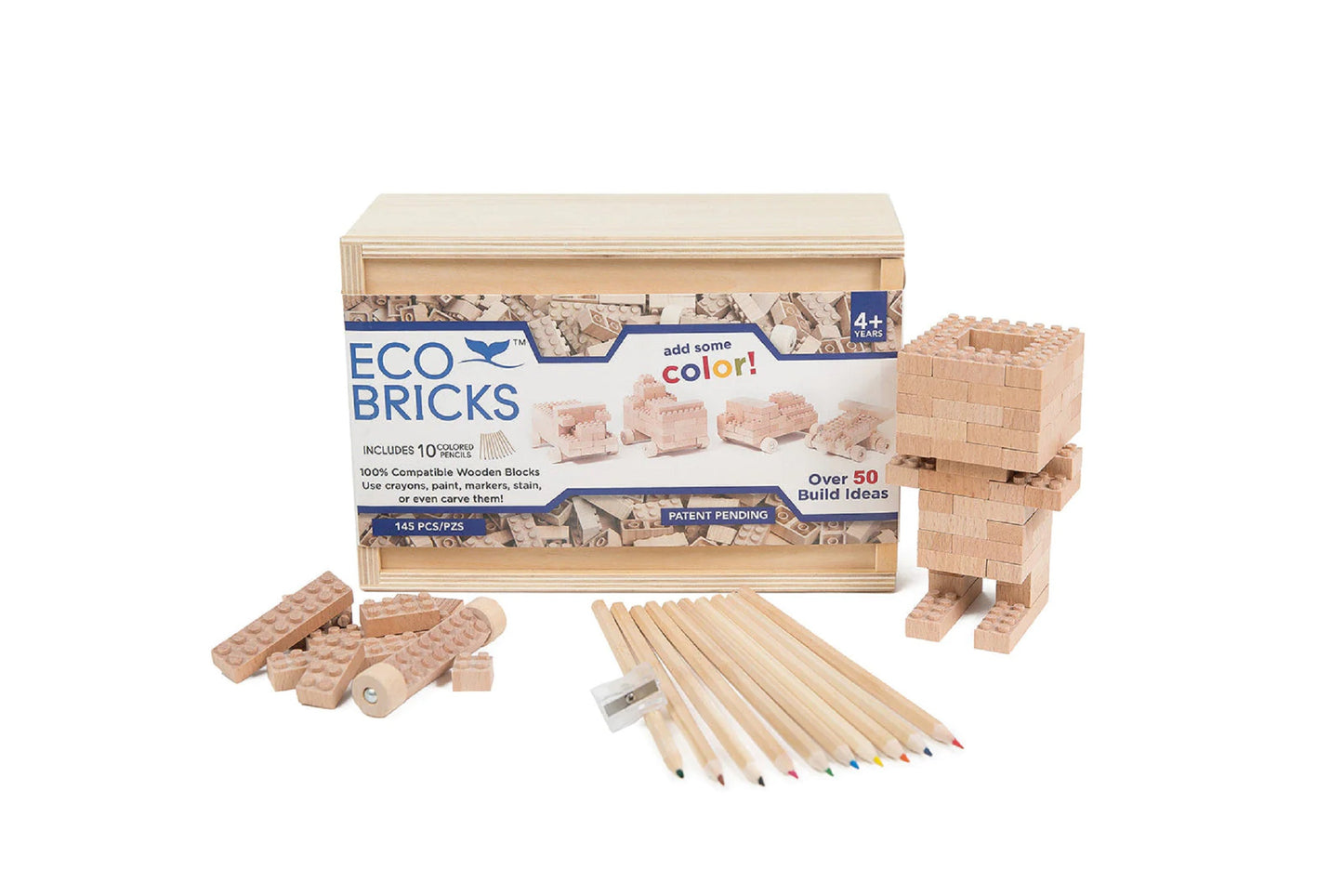 Once-Kids Eco-bricks Classic - 145 Piece Set