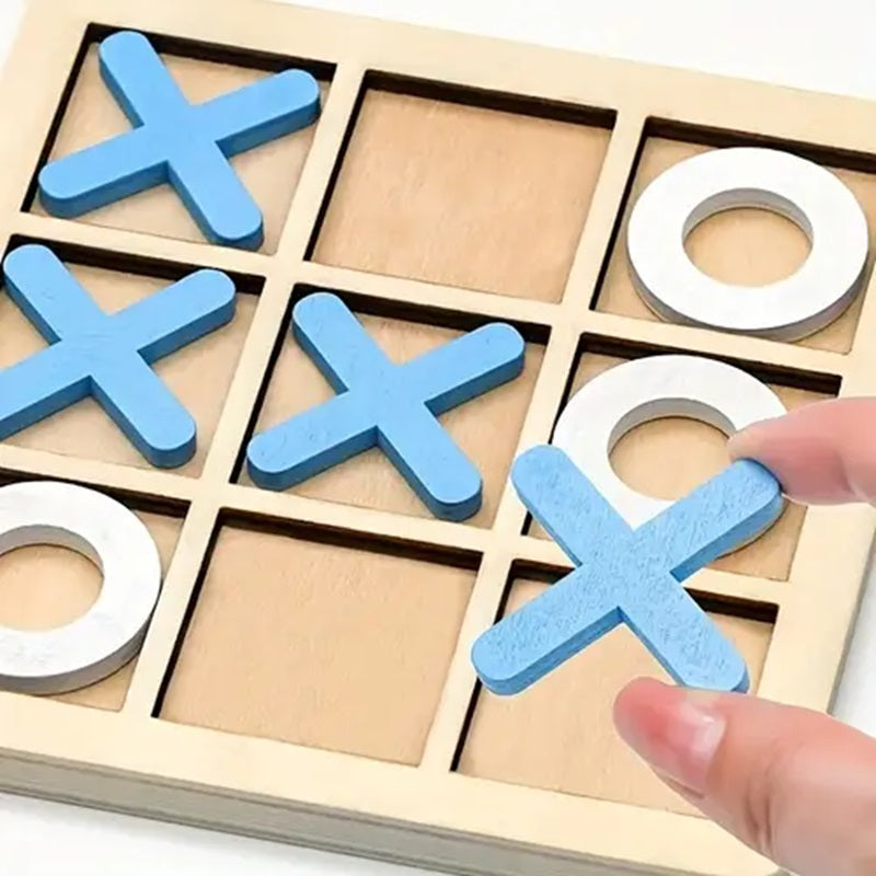 Tic-Tac-Toe 3D Wooden Puzzle