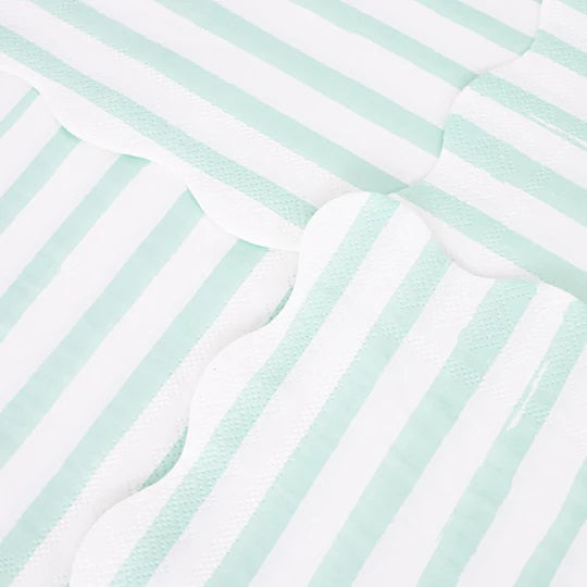 Meri Meri Mint Stripe Small Napkins