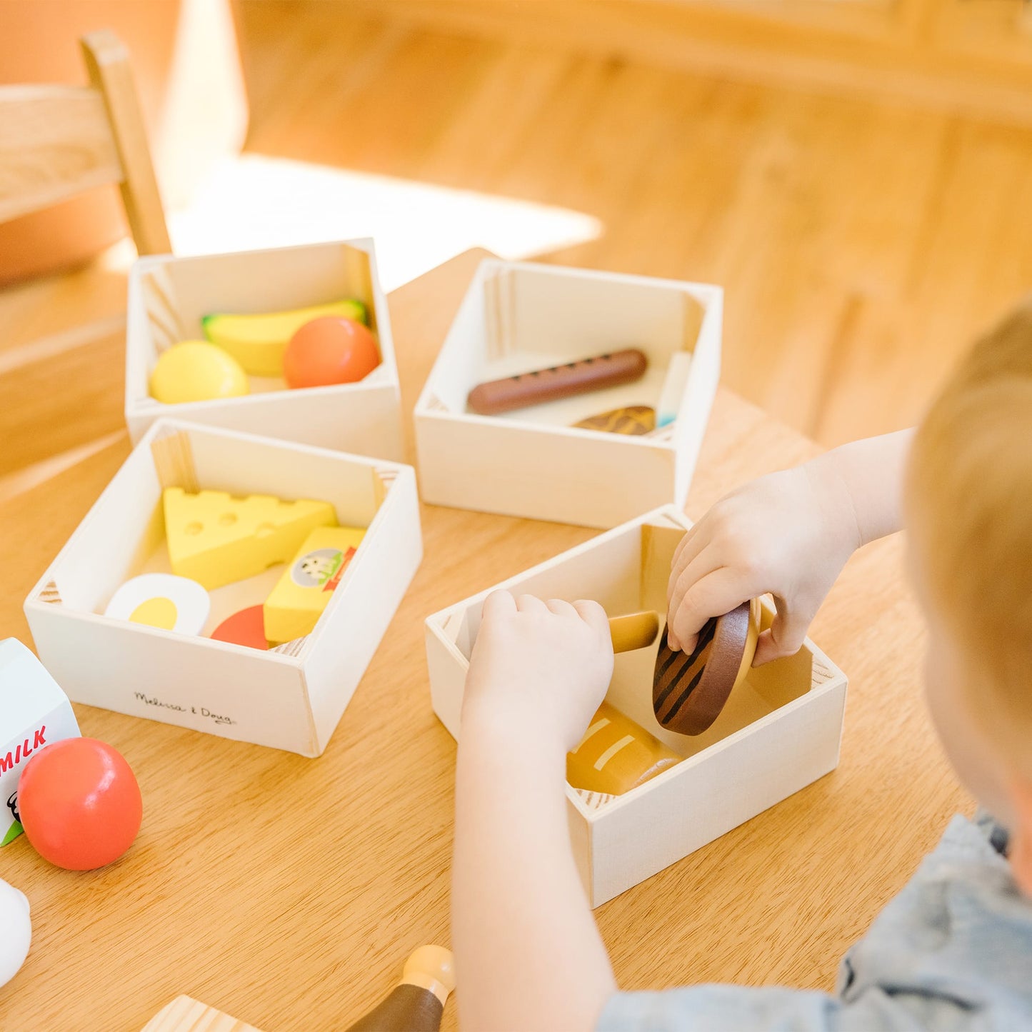 Melissa & Doug Food Groups Wooden Play Food