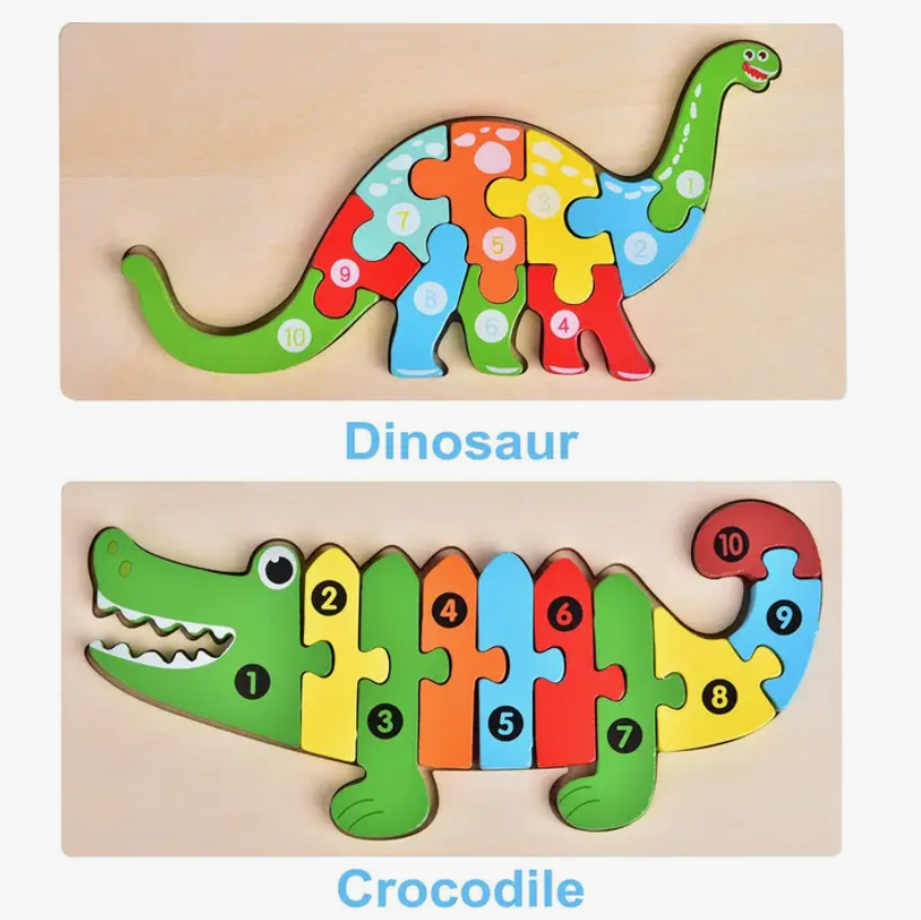 Fun Little Toys Wooden Puzzles for Preschool