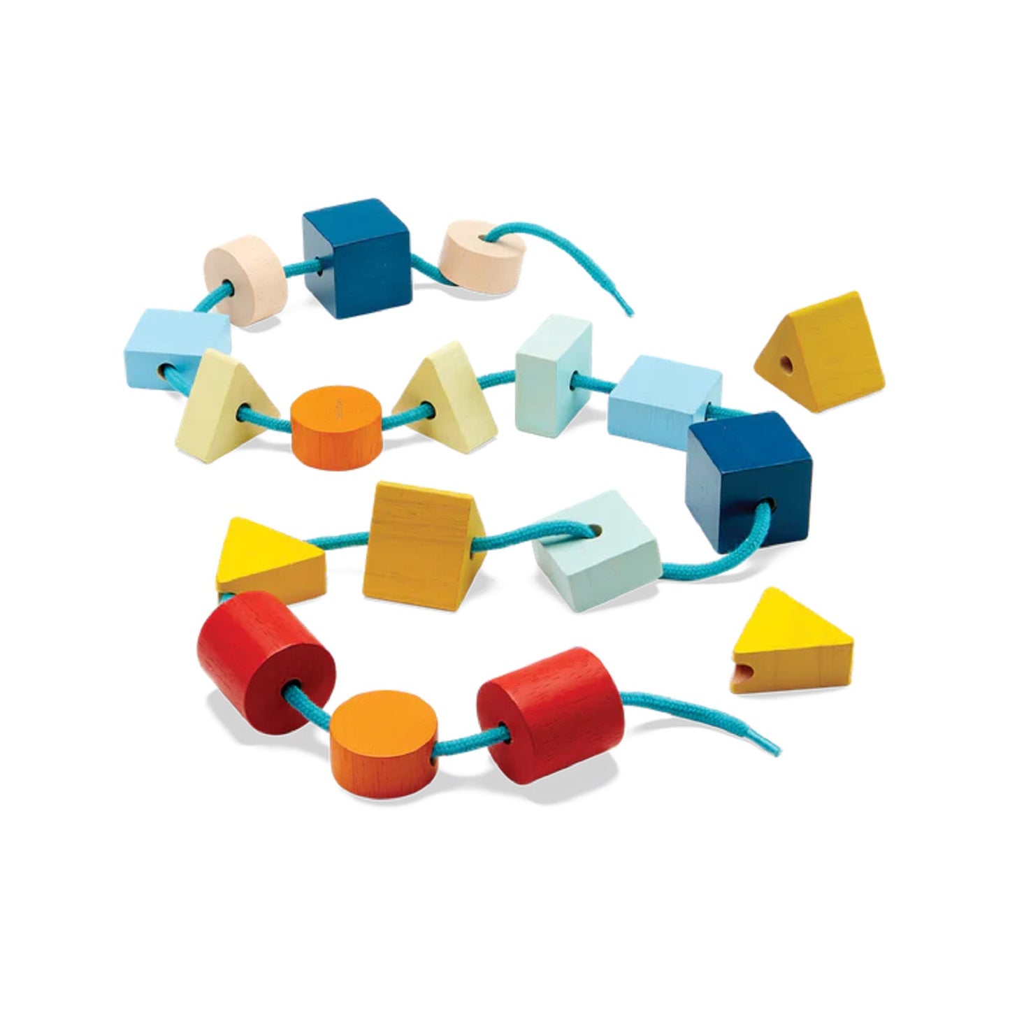 PlanToys Geo Lacing Beads - Unit Plus