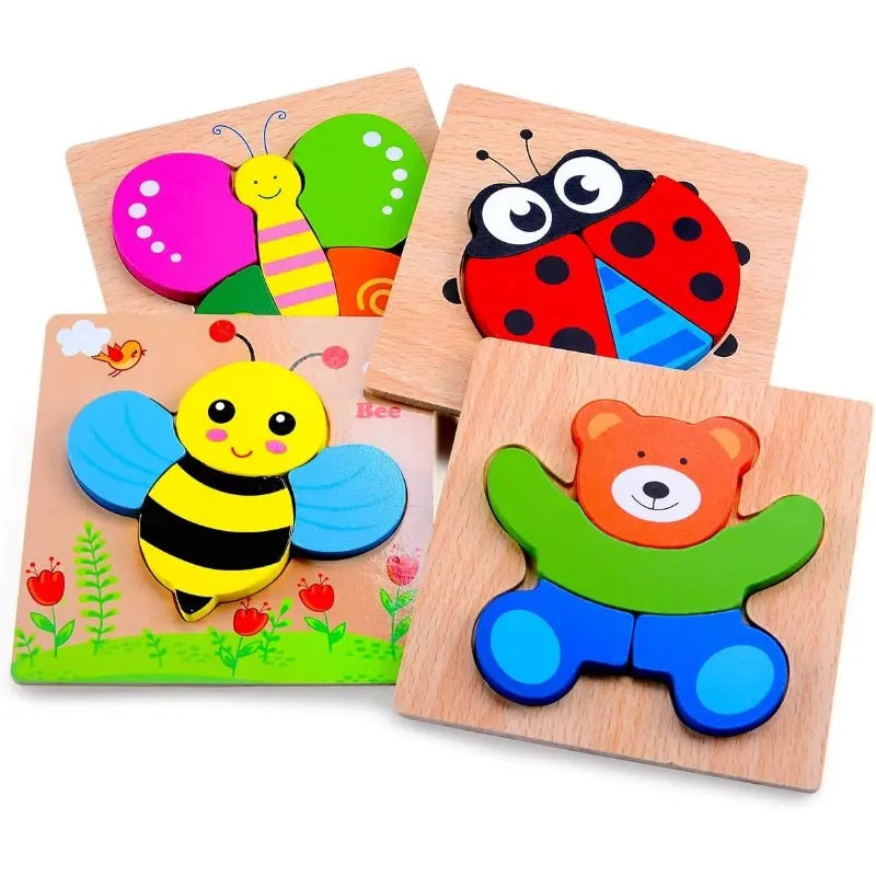 Wooden Animal Puzzle Assorted Shape - 1 Piece