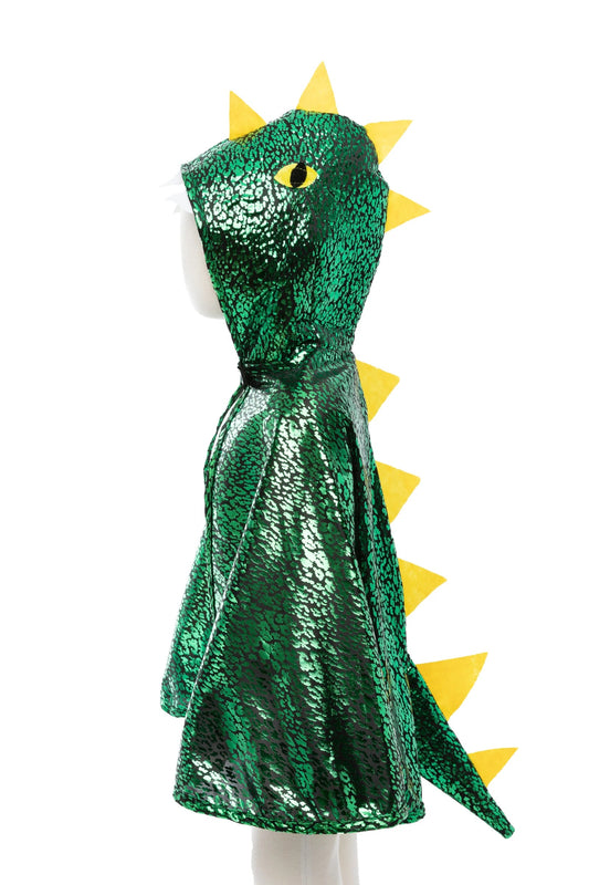 Great Pretenders Toddler Dragon Cape Green Metallic