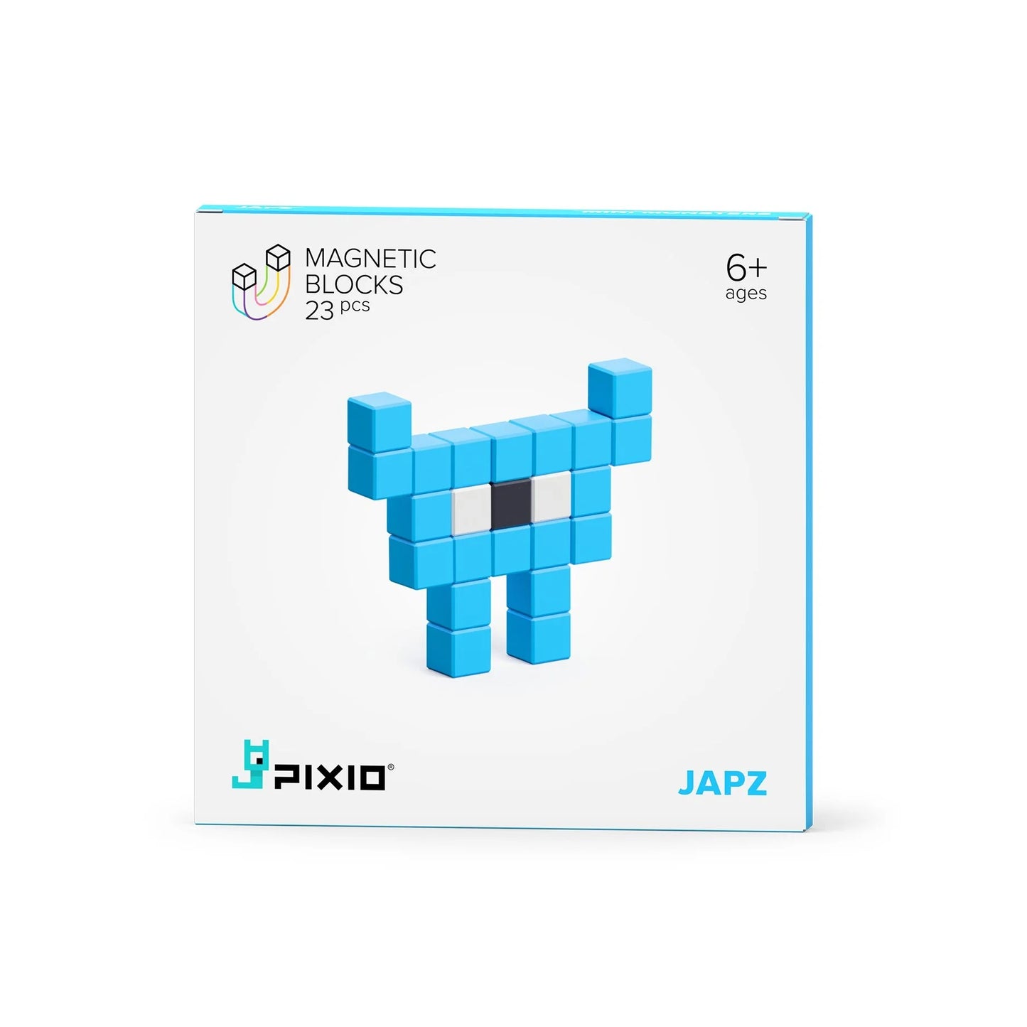 PIXIO Mini Monster Japz 23 Magnetic Blocks in 3 Colors