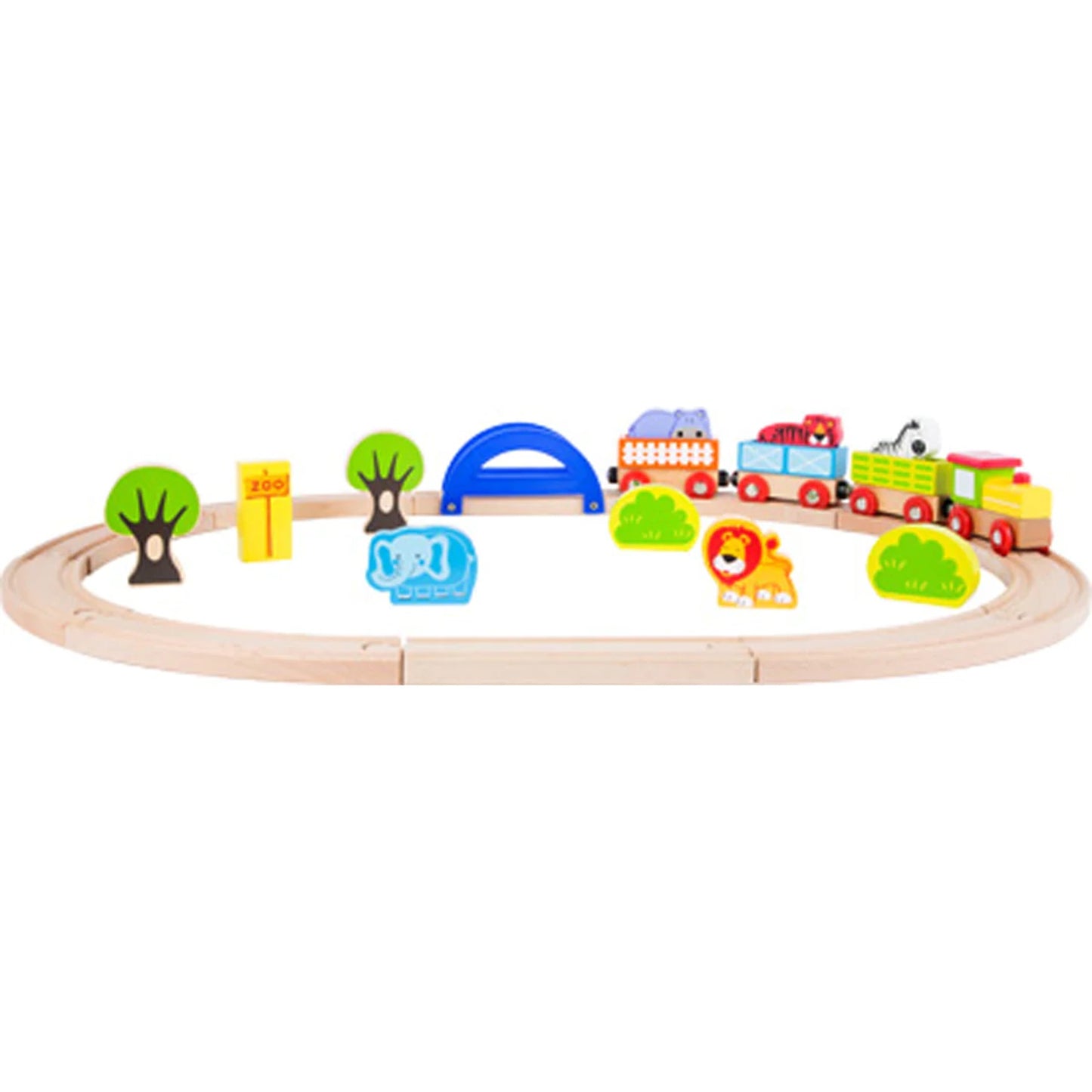 Hauck Small Foot Wooden Toy Train - My Zoo