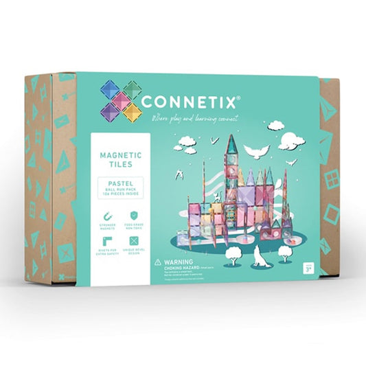 Connetix Pastel Ball Run Pack - 106 Piece Set