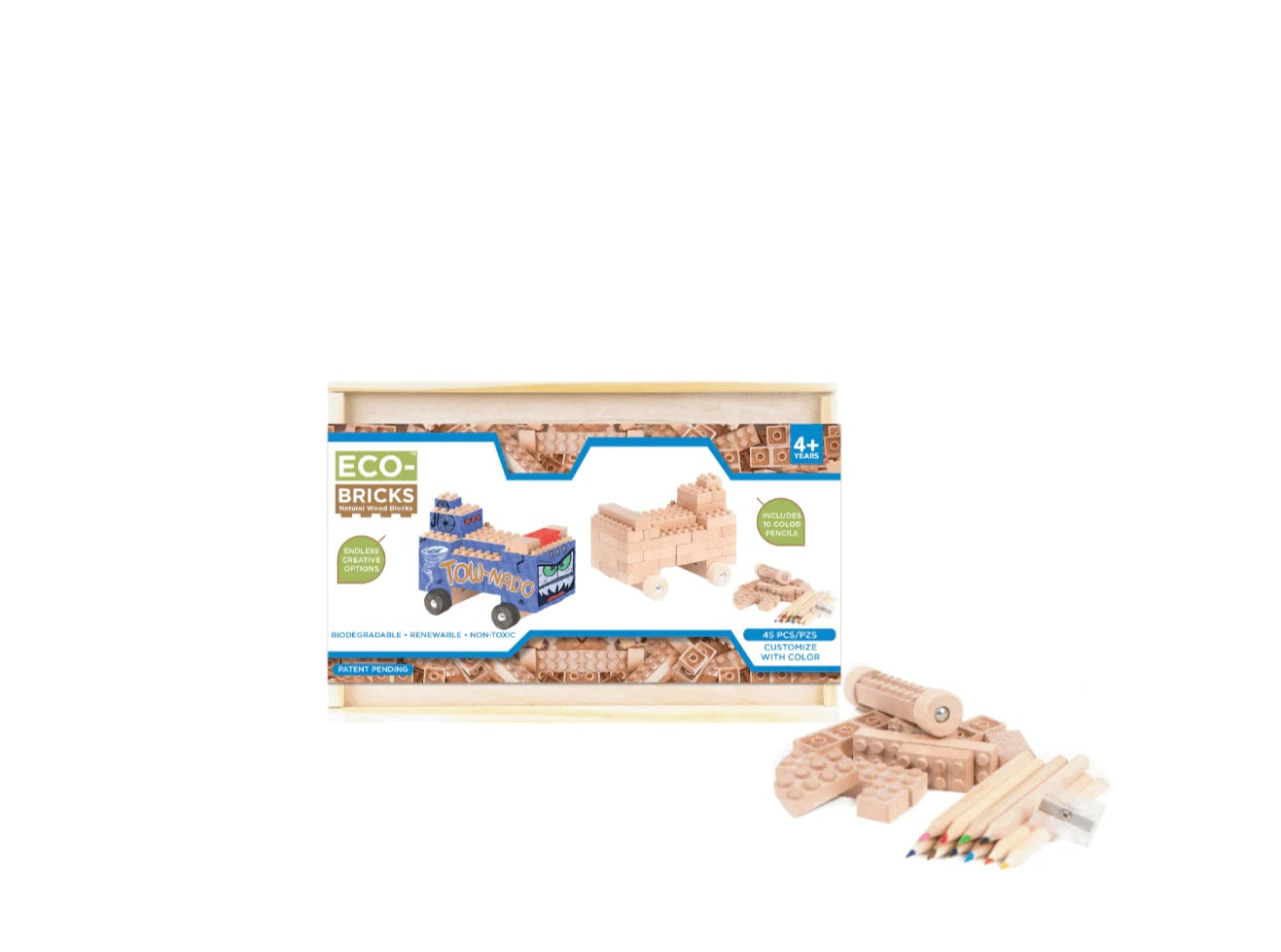 Once-Kids Eco-bricks Classic - 45 Piece Set