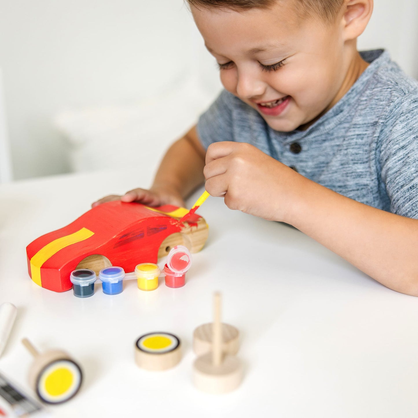 Melissa & Doug Decorate-Your-Own Wooden Race Car