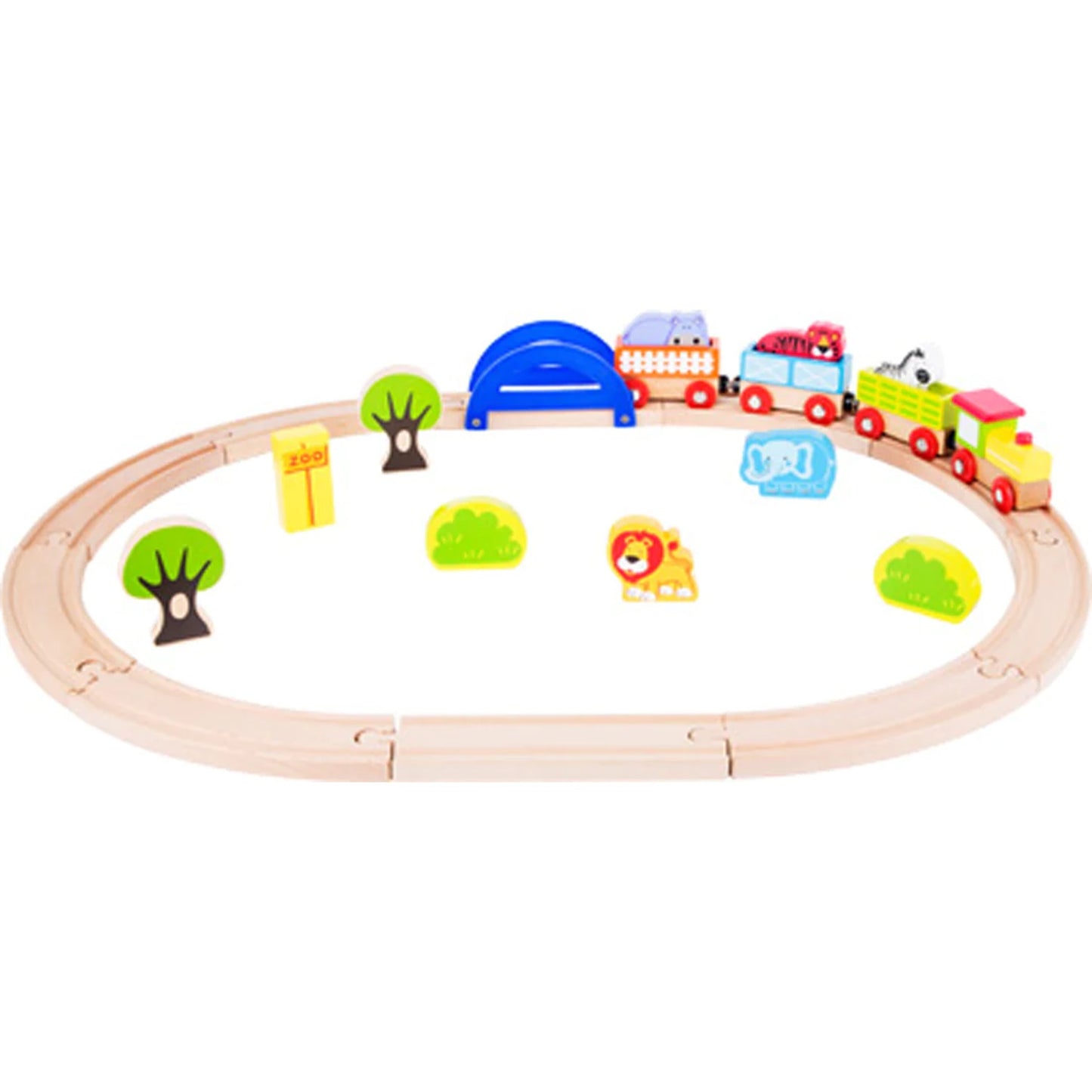 Hauck Small Foot Wooden Toy Train - My Zoo