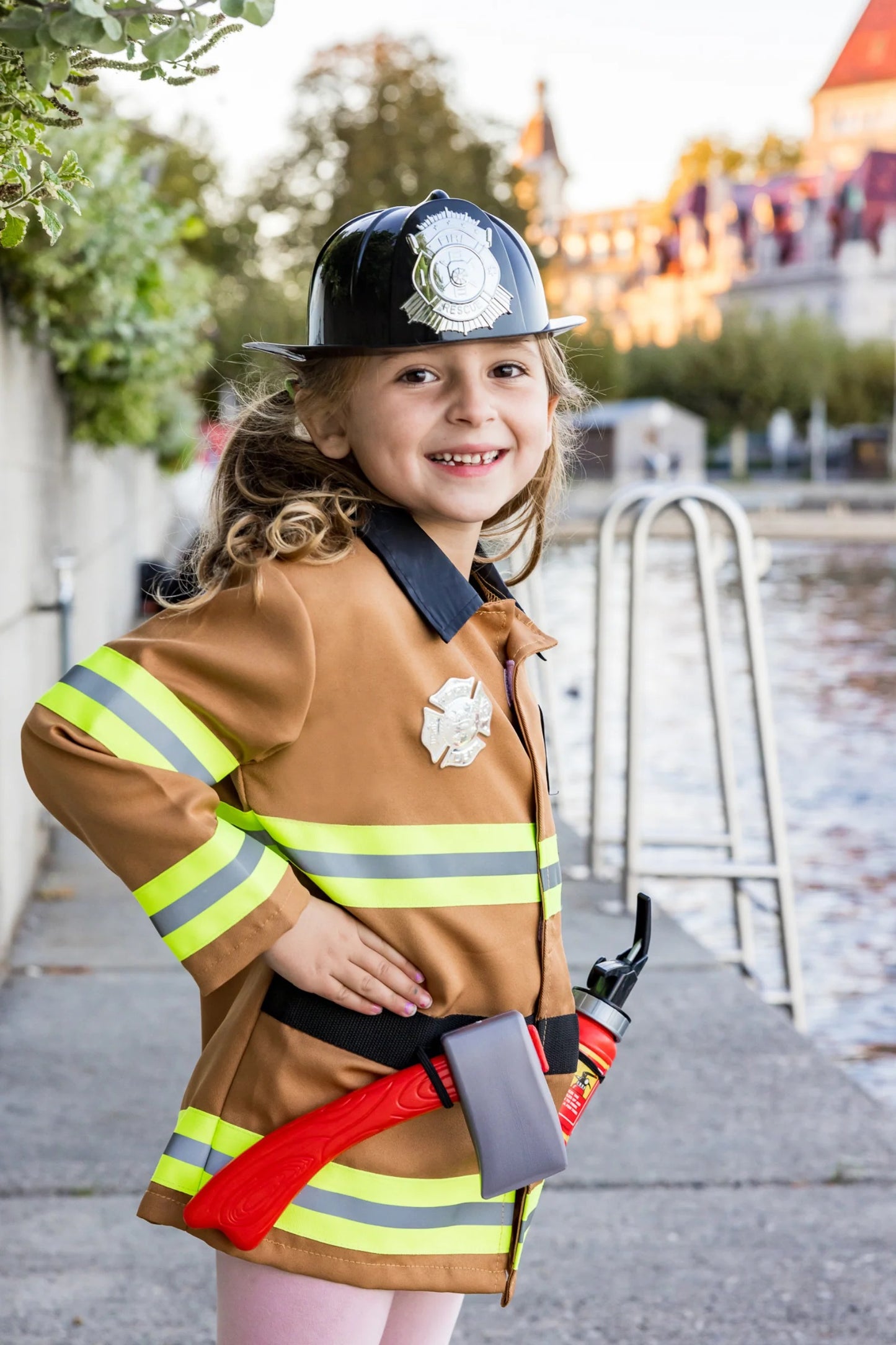 Great Pretenders Tan Firefighter with Accessories