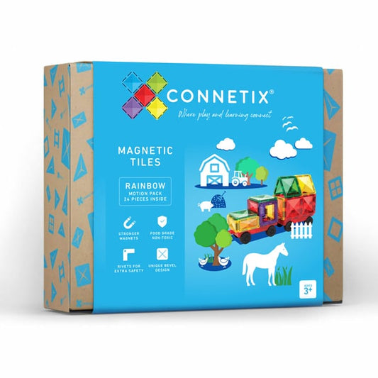 Connetix Rainbow Motion Pack - 24 Piece Set