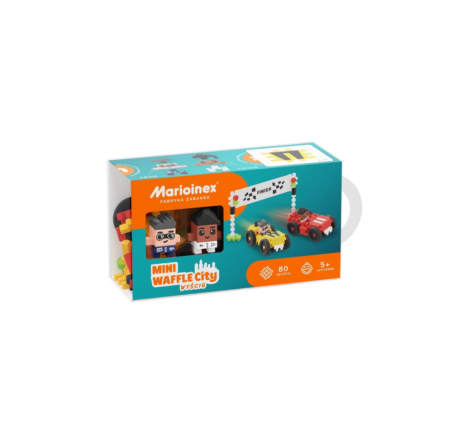 Marioinex Mini Waffle City - Race 80 Piece Set