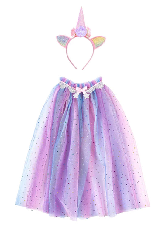 Great Pretenders Rainbow Unicorn Cape & Headband