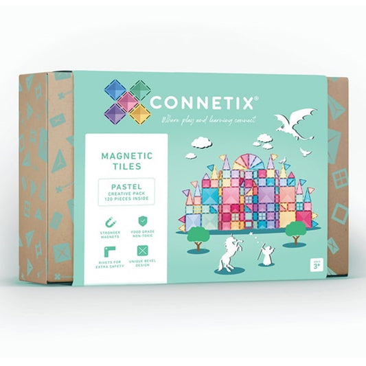 Connetix Pastel Creative Pack - 120 Piece Set