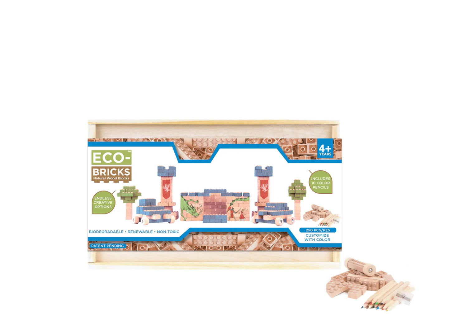 Once-Kids Eco-bricks Classic - 250 Piece Set