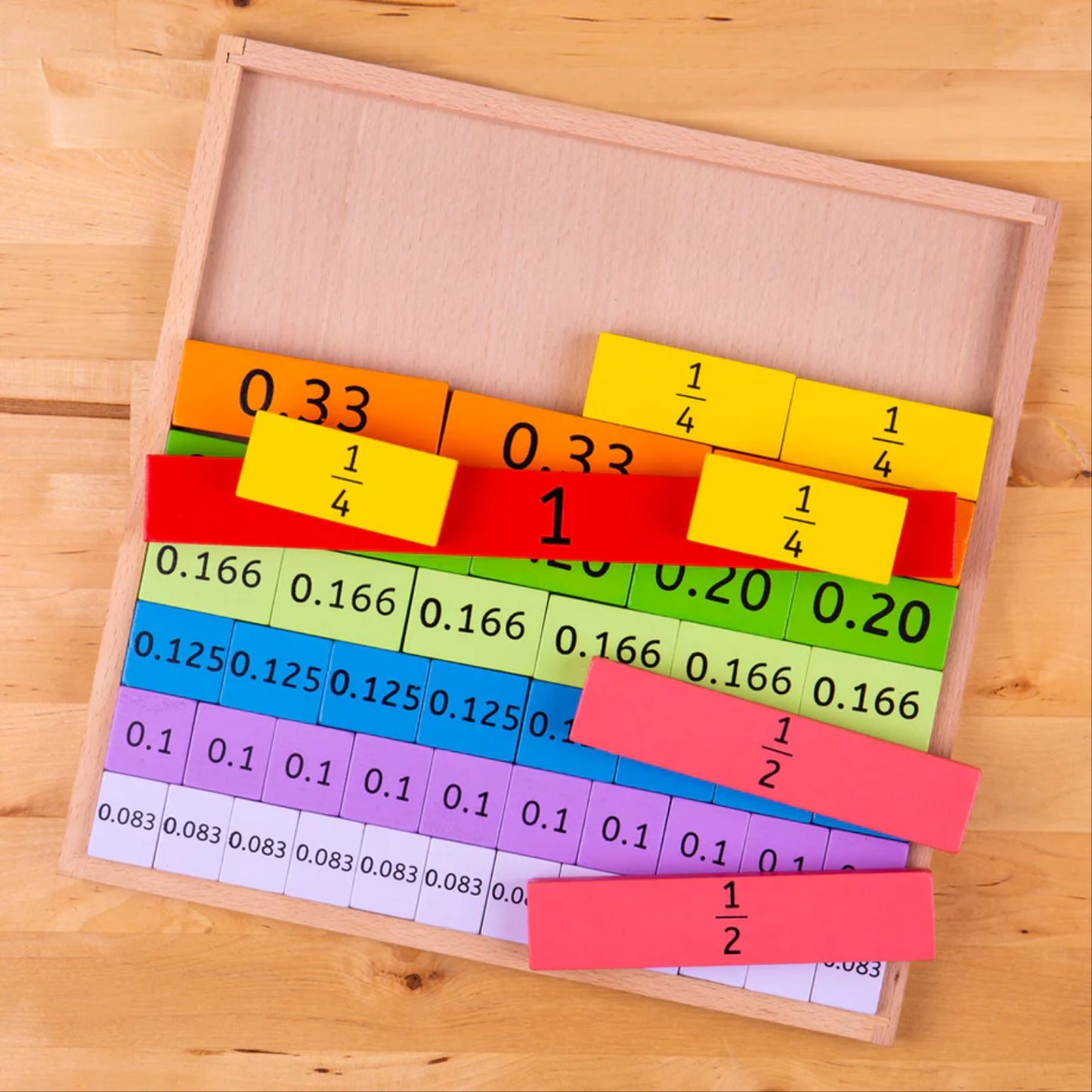 Bigjigs Fractions Tray