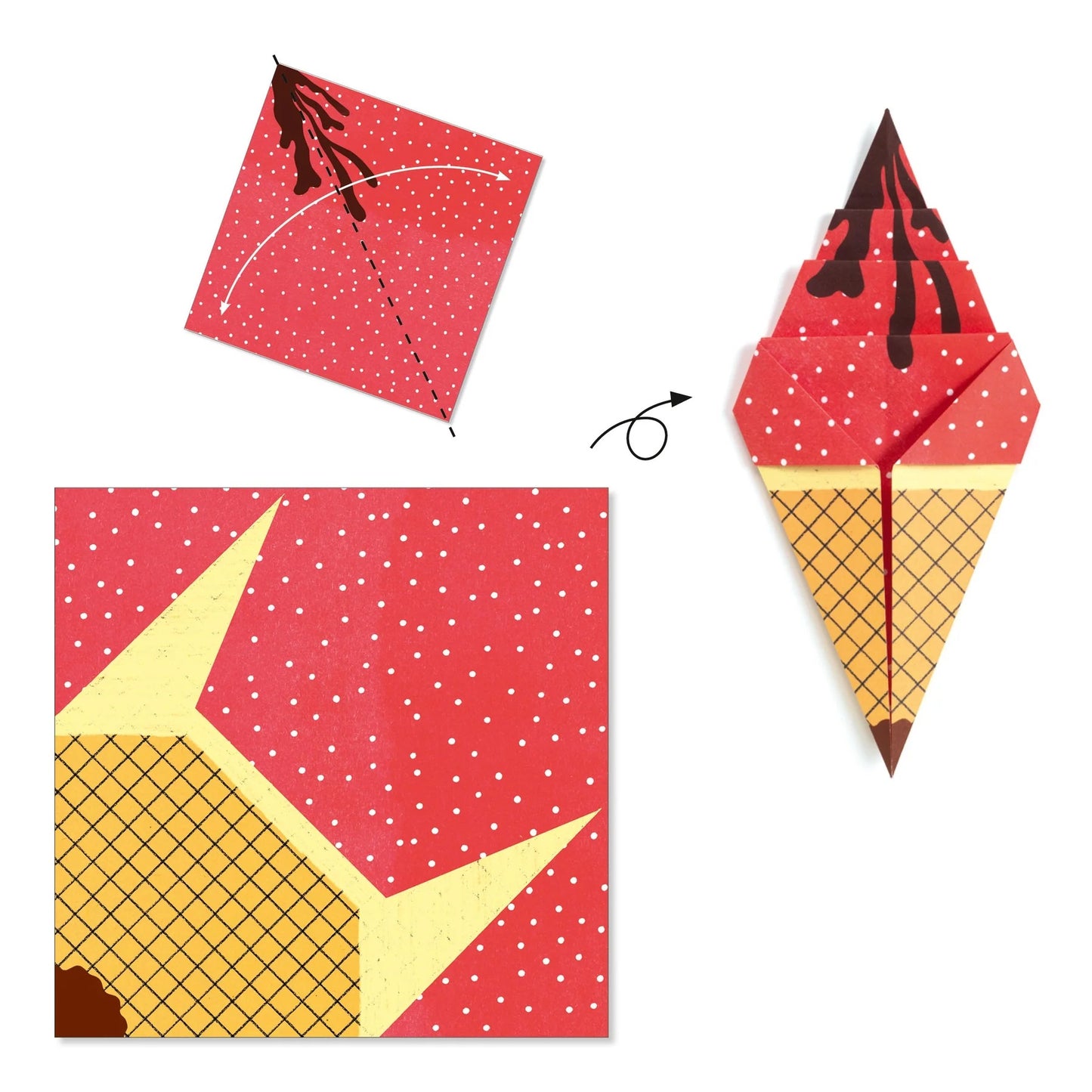 Djeco Sweet Treats Origami Paper Craft Kit