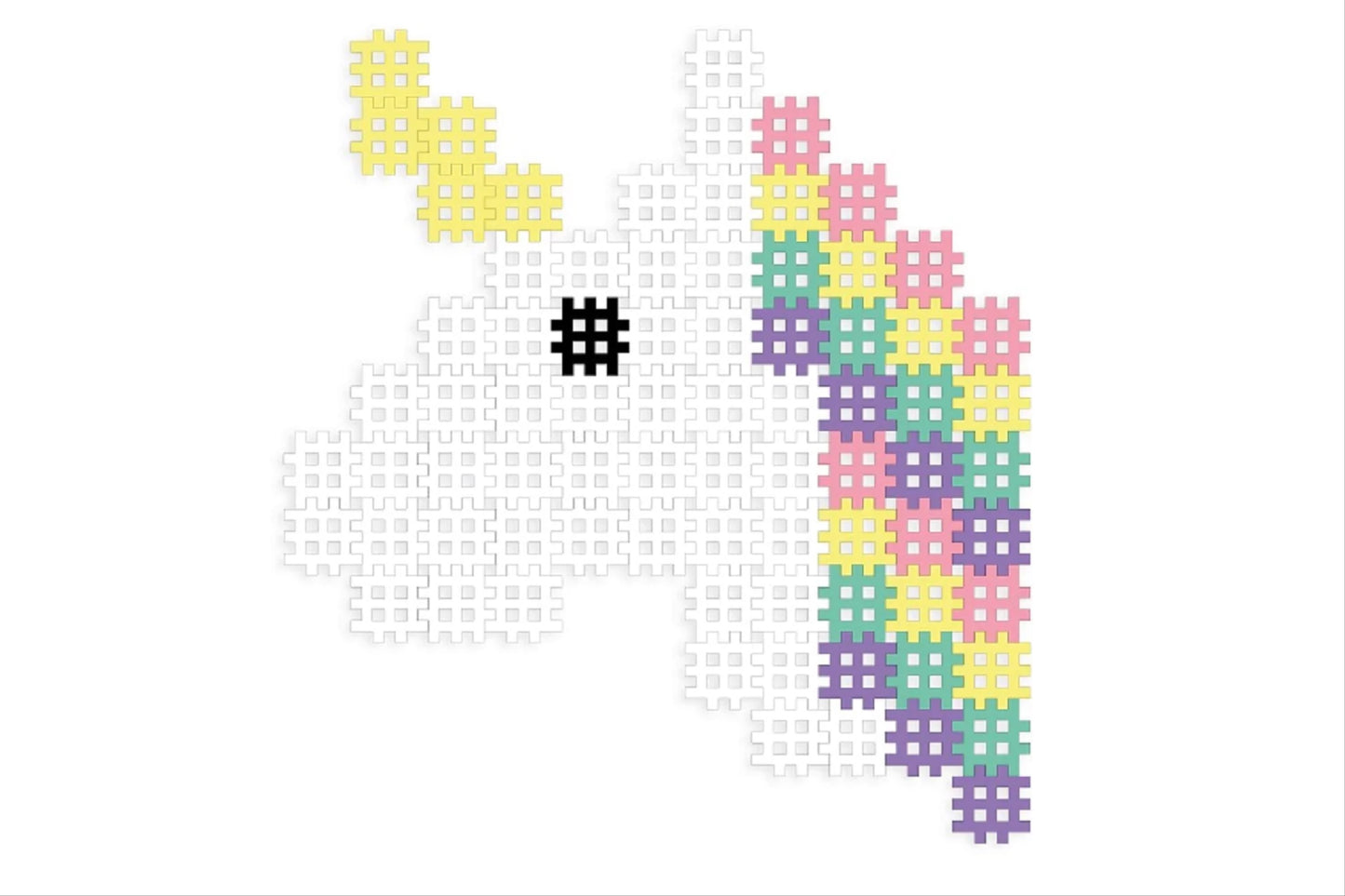 Marioinex Micro Waffle - Unicorn 80 Piece Set