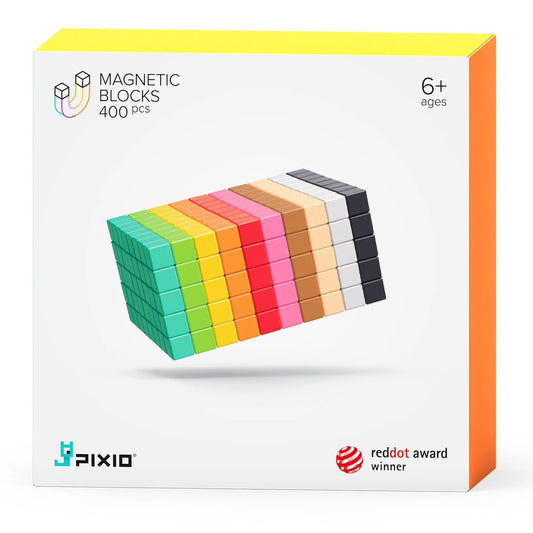 Pixio 400 Magnetic Blocks in 10 Colors