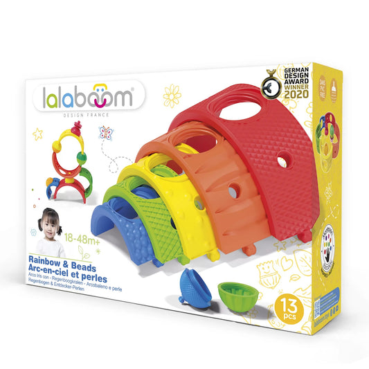 Lalaboom Rainbow Arches & Beads - 13 Piece Set