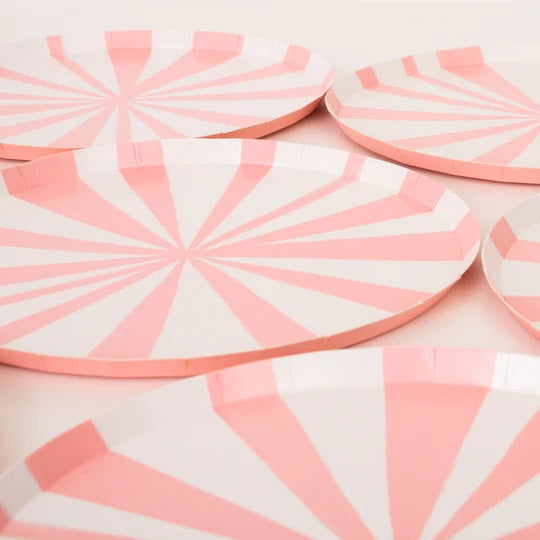 Meri Meri Pink Stripe Side Plates