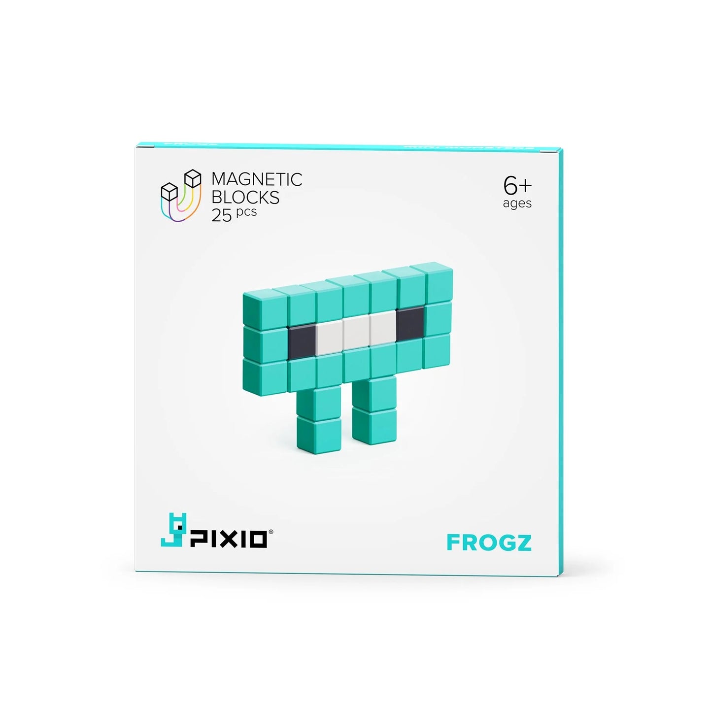 PIXIO Mini Monster Frogz 25 Magnetic Blocks in 3 Colors