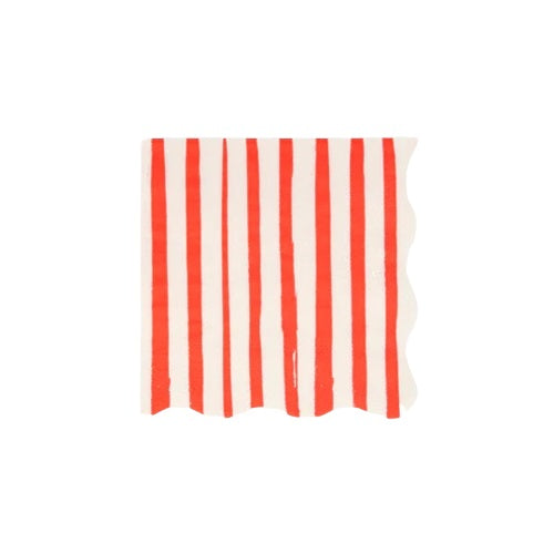 Meri Meri Red Stripe Small Napkins