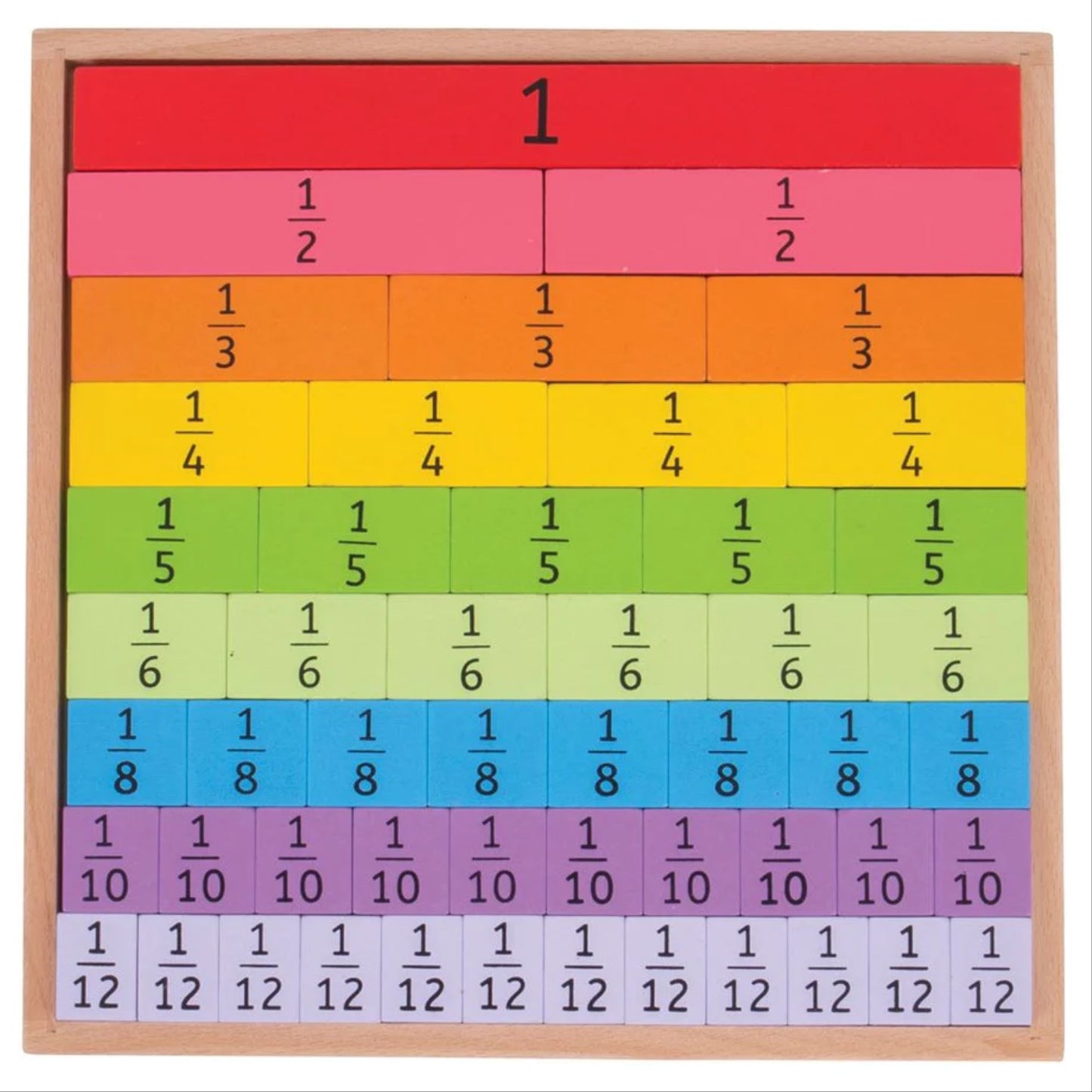 Bigjigs Fractions Tray