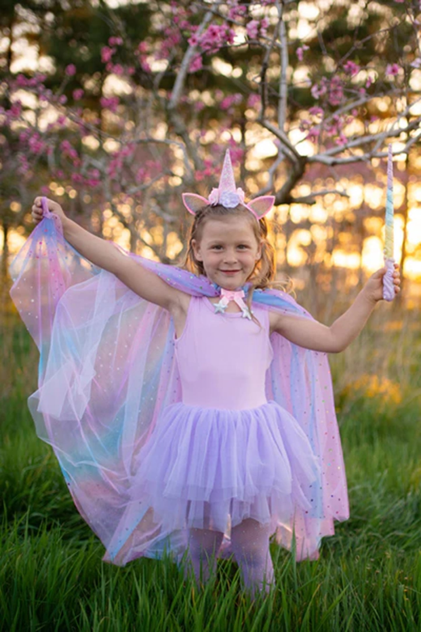 Great Pretenders Rainbow Unicorn Cape & Headband