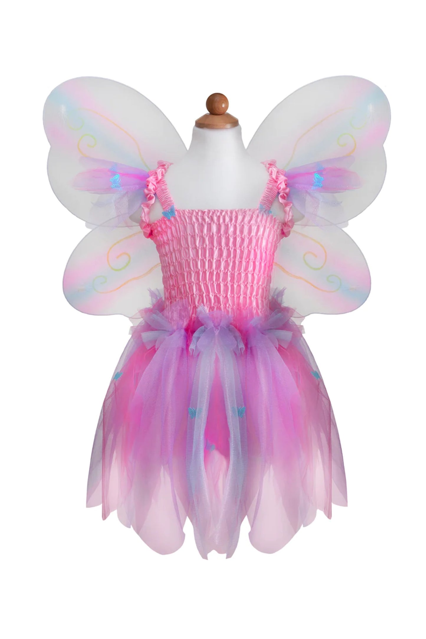 Great Pretenders Butterfly Dress w/ Wings & Wand Pink