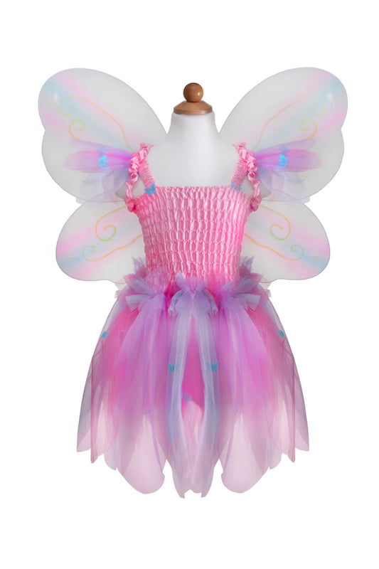 Great Pretenders Butterfly Dress w/ Wings & Wand Pink