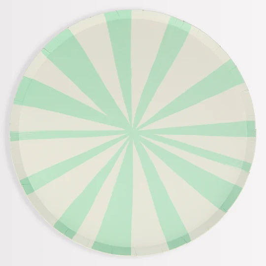 Meri Meri Mint Stripe Dinner Plates