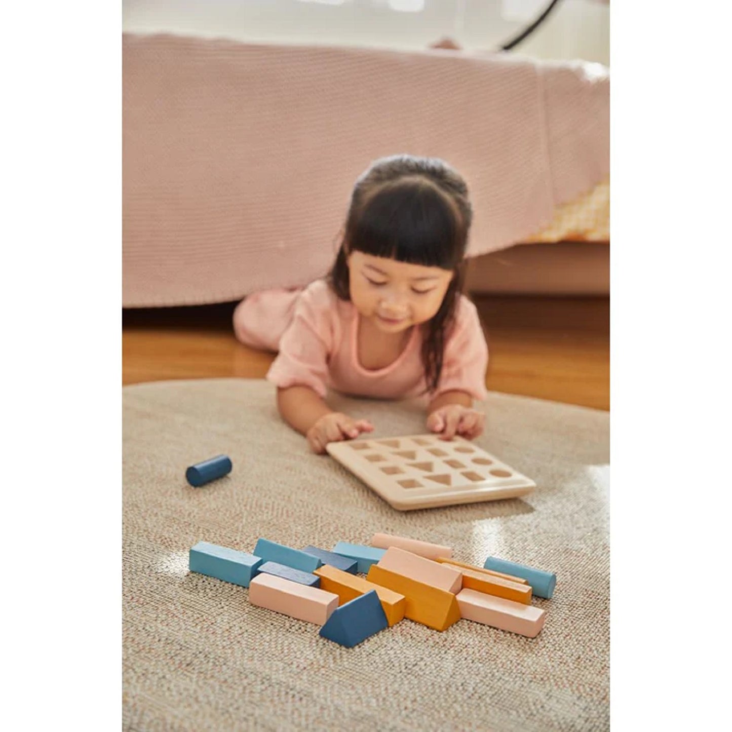 PlanToys Geometric Peg Board - Orchard