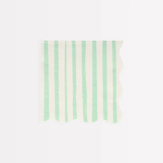 Meri Meri Mint Stripe Small Napkins