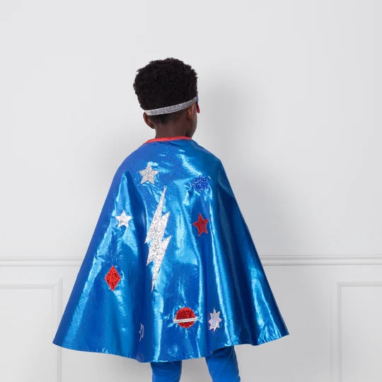 Meri Meri Blue Superhero Cape Dress Up