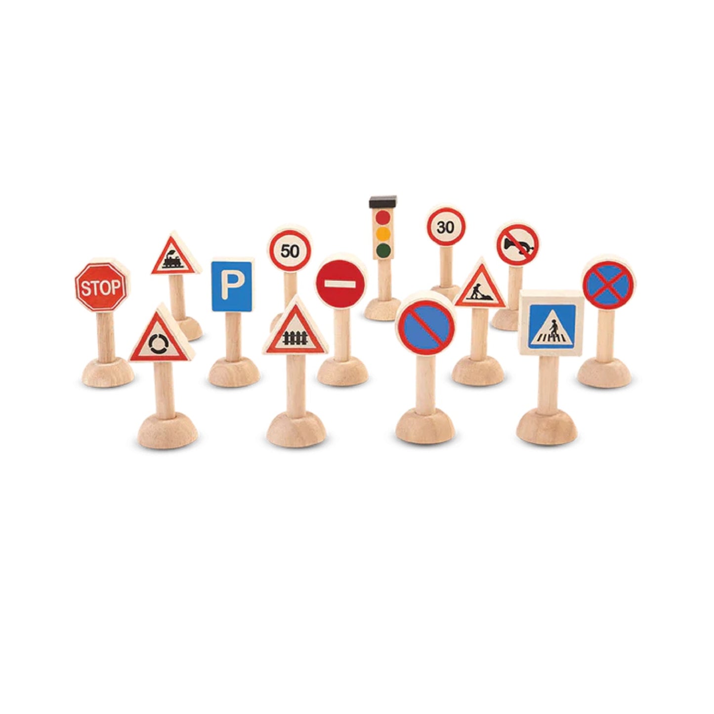 PlanToys Set Of Traffic Signs & Lights