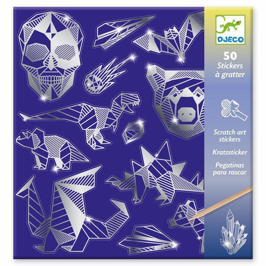 Djeco PG Scratch Cards Stickers - Iron