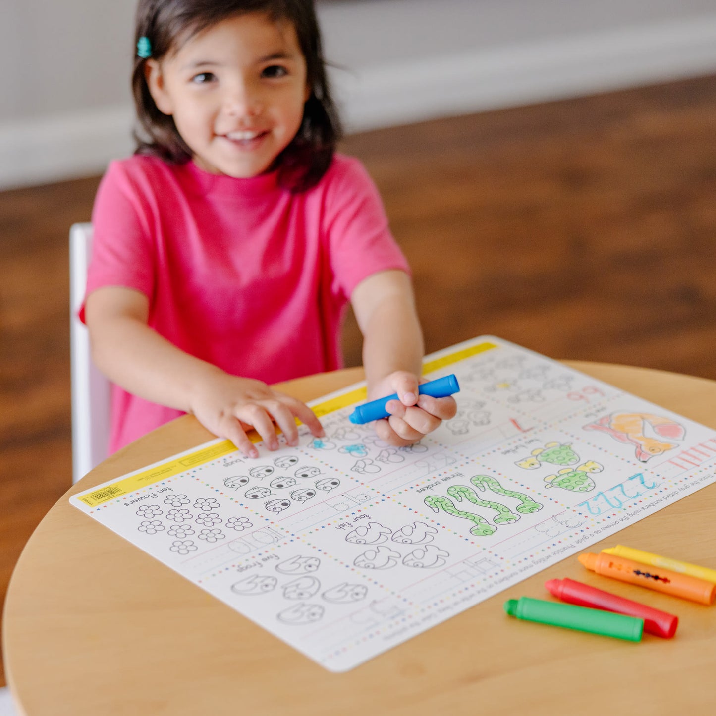 Melissa & Doug Learning Mat Crayons