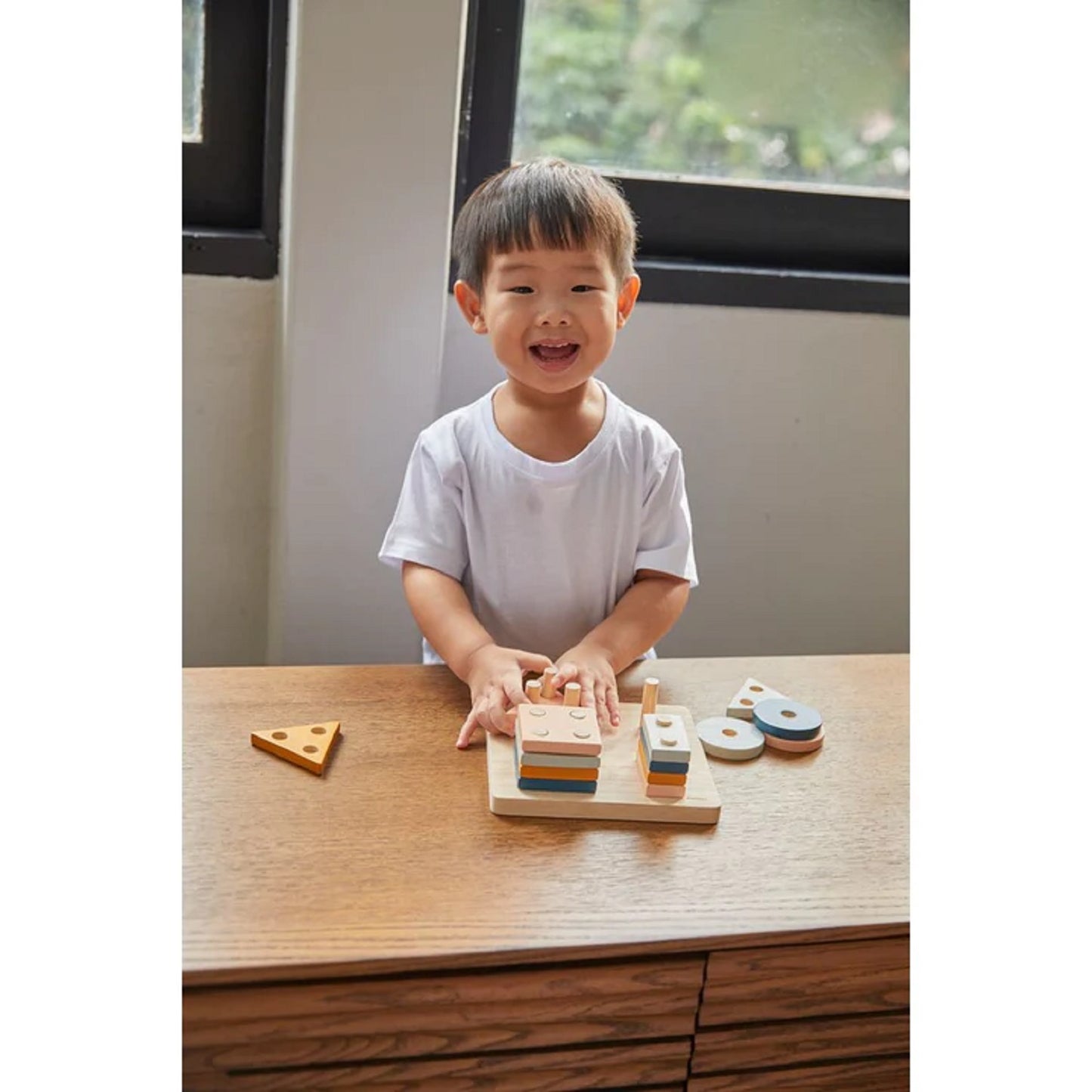 PlanToys Geometric Sorting Board - Orchard